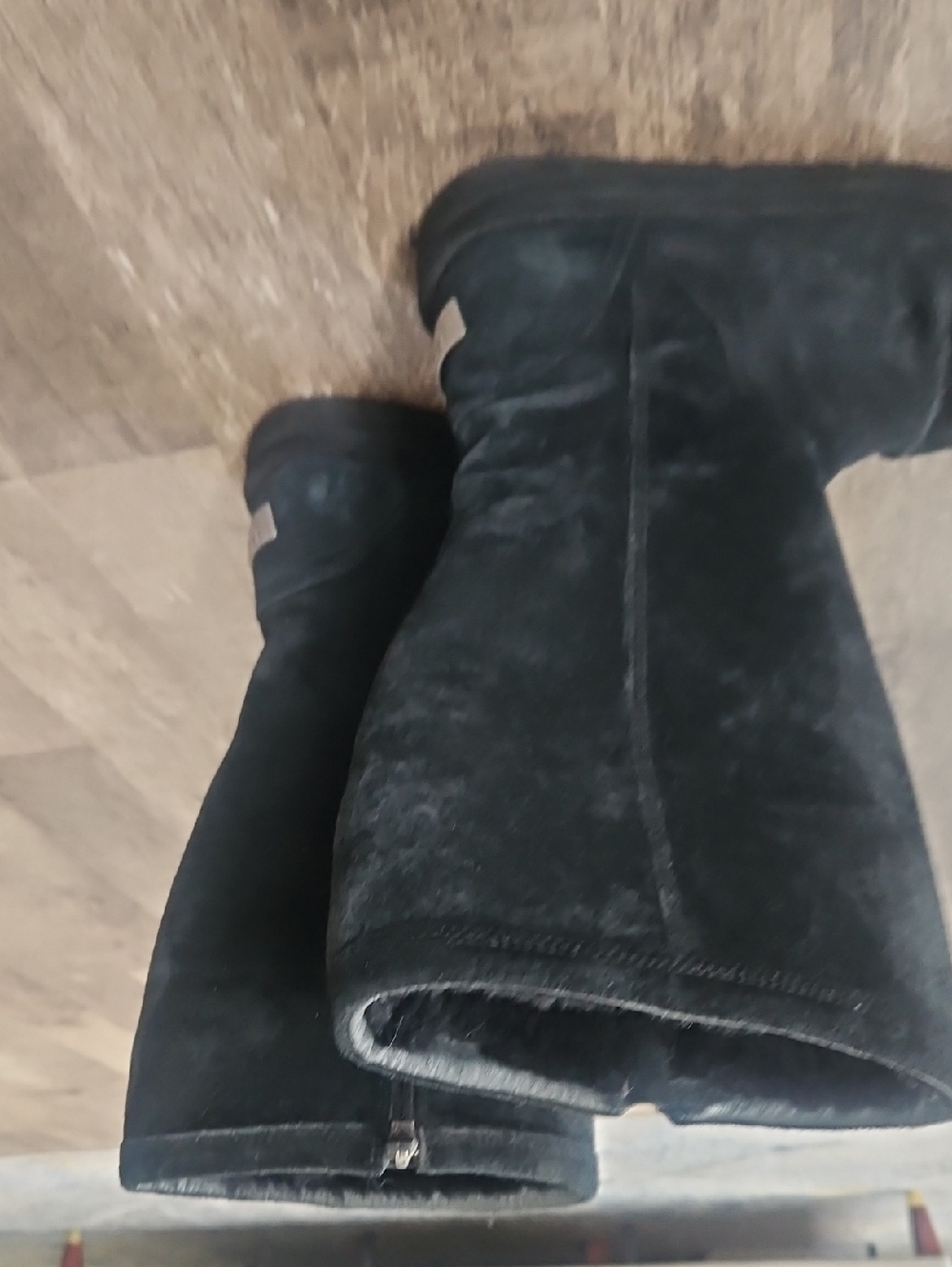 UGG Black Suede Tall Boot